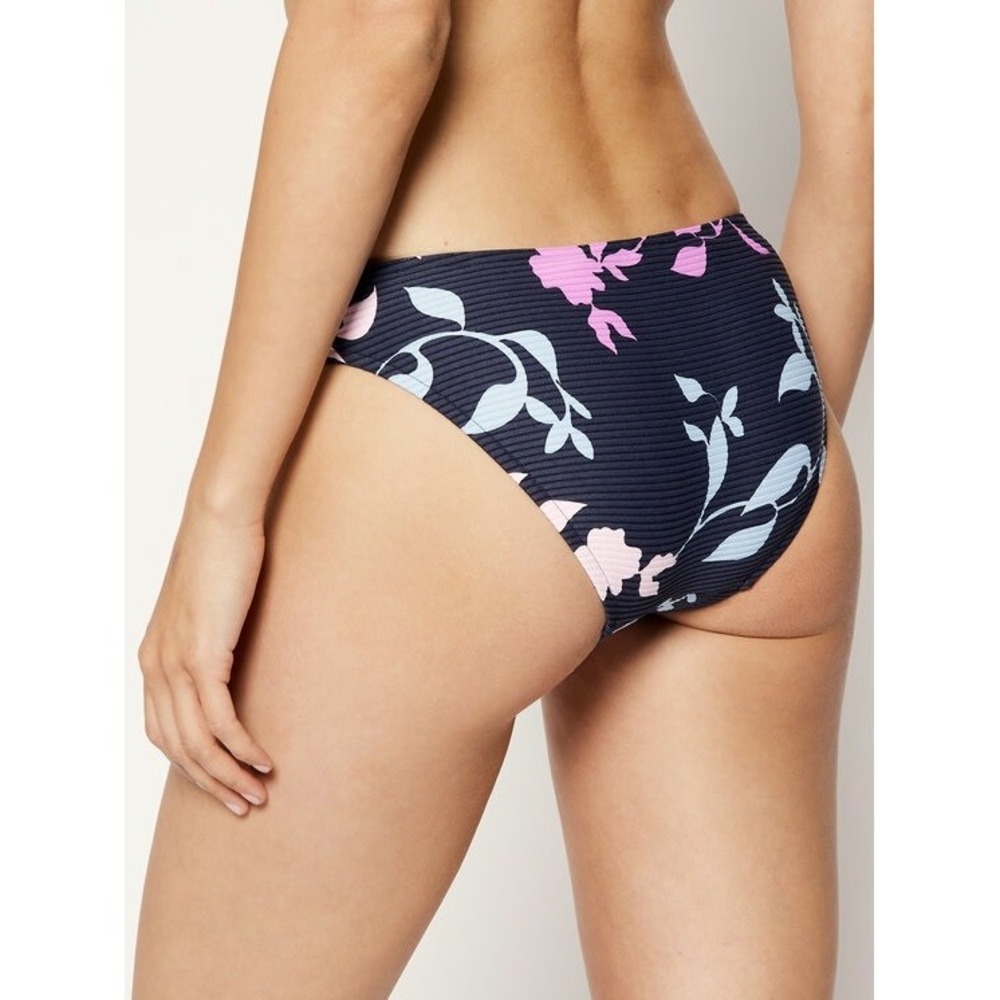 NWOT Seafolly 8 US Florence Retro Blue HIpster Bikini bottom 117597